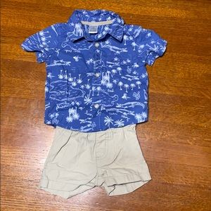 Hawaiian shirt set